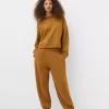 Voluminösa interlock joggingbyxor Voluminösa interlock joggingbyxor