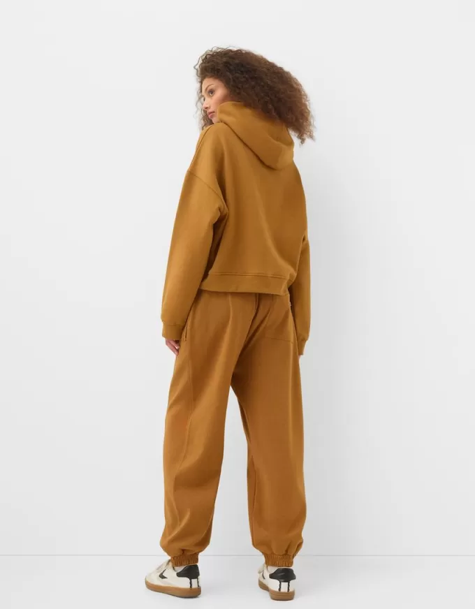 Voluminösa interlock joggingbyxor Voluminösa interlock joggingbyxor