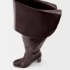 högklackade over-the-knee stövlar