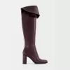 högklackade over-the-knee stövlar