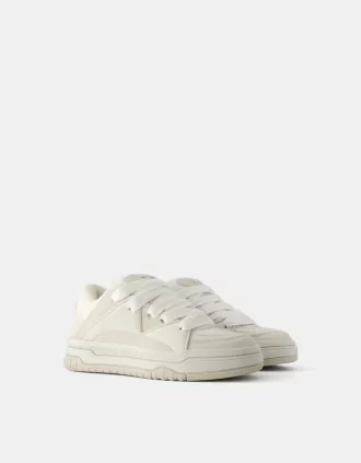 tjocka skatersneakers för män