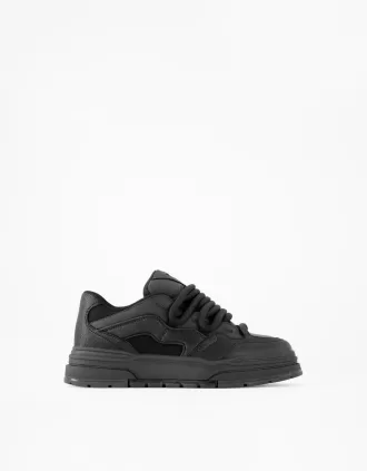 tjocka skatersneakers för män