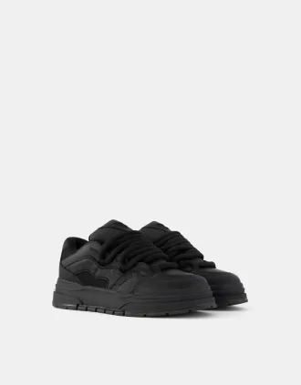 tjocka skatersneakers för män